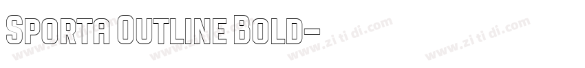 Sporta Outline Bold字体转换